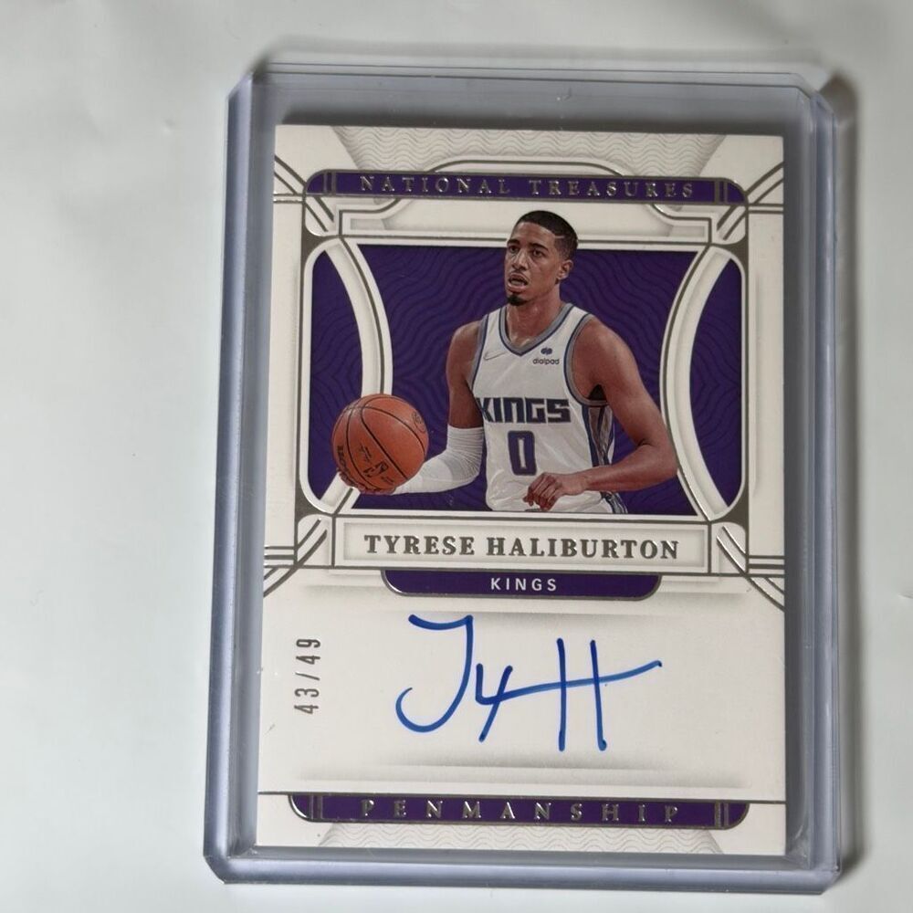 Tyrese Haliburton 2022-22 Panini penmanship
